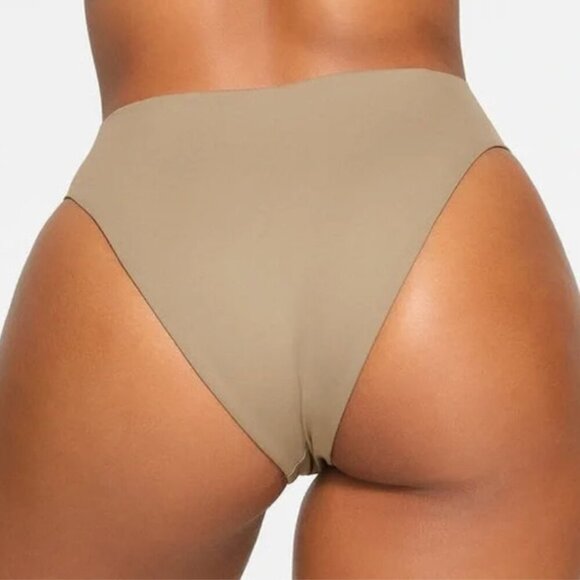 NWT SKIMS Mid Waist Swim Bottoms Desert Small - Picture 3 of 6
